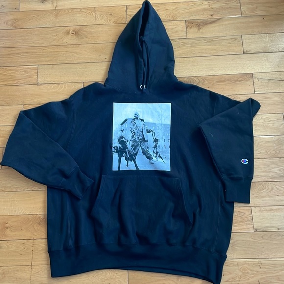 DMX x Jonathan Mannion Champion Hooded Sweatshirt - Picture 1 of 5